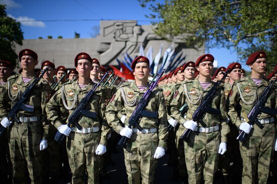 Военный парад в городах России, посвящённый 76-й годовщине Победы 