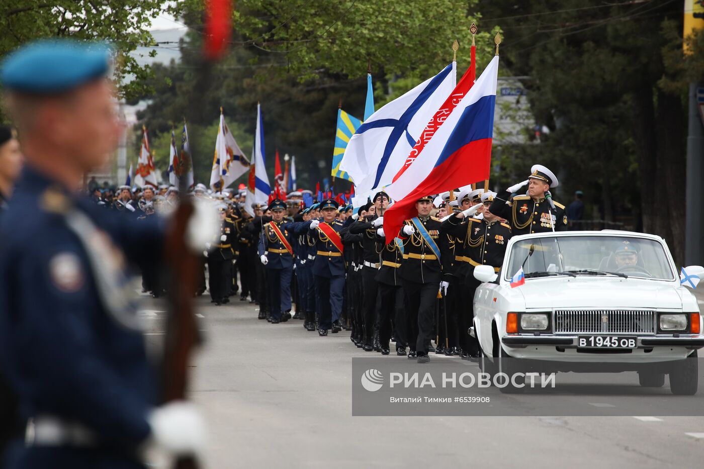 Военный парад в городах России, посвящённый 76-й годовщине Победы