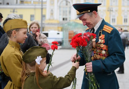 Празднование Дня Победы в Москве 