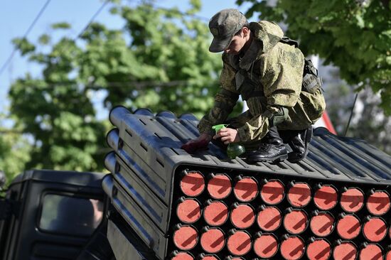 Военный парад в городах России, посвящённый 76-й годовщине Победы 