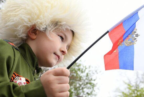 Празднование Дня Победы в Москве 