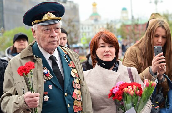 Празднование Дня Победы в Москве 