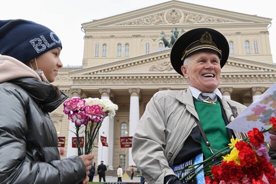 Празднование Дня Победы в Москве 