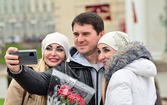 Празднование Дня Победы в Москве 