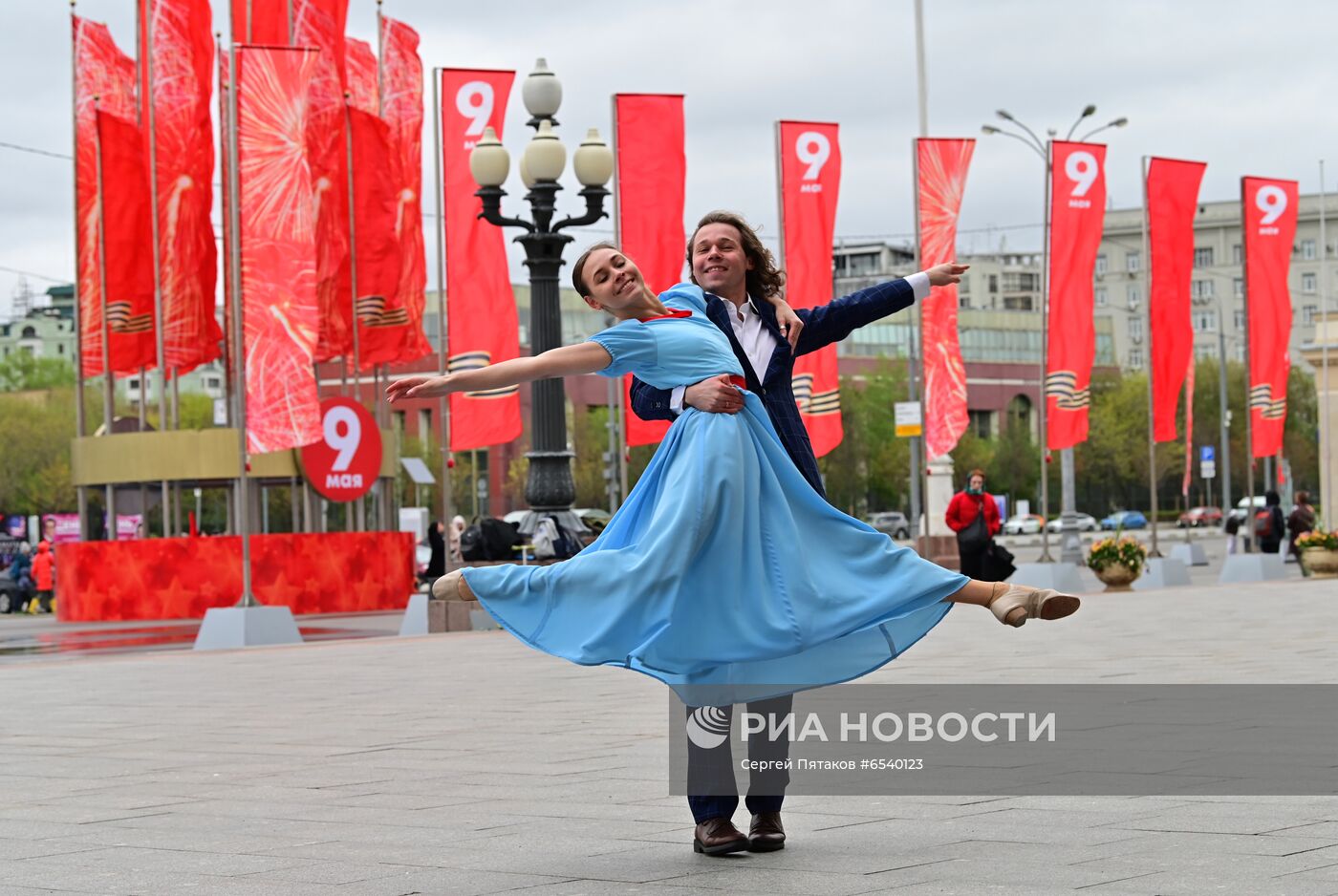 Празднование Дня Победы в Москве 