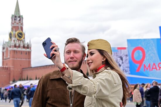 Празднование Дня Победы в Москве 