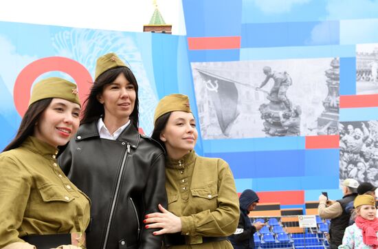 Празднование Дня Победы в Москве 