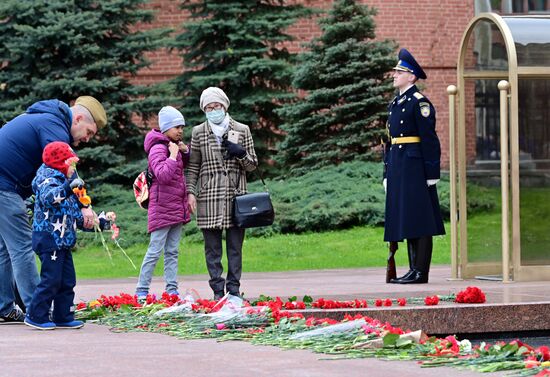 Празднование Дня Победы в Москве 