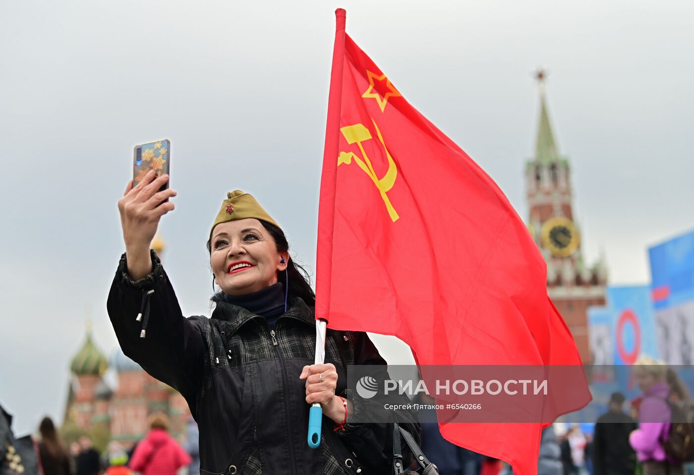 Празднование Дня Победы в Москве 