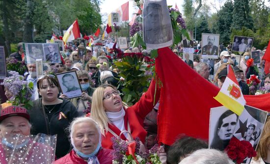 Беспорядки во время акции "Бессмертный полк" в Одессе