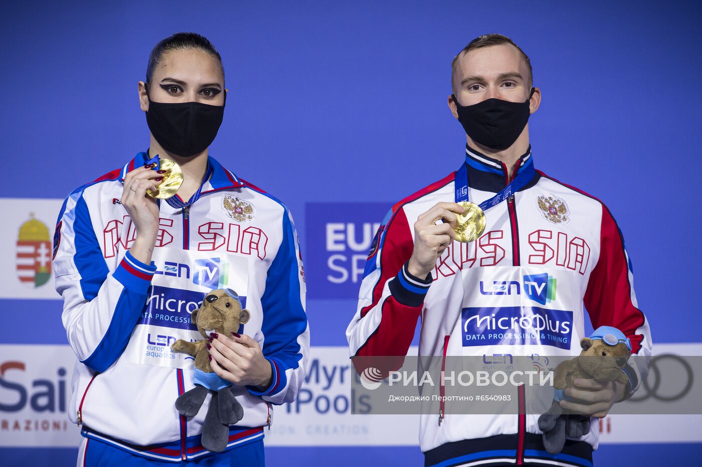 Синхронное плавание. Чемпионат Европы. Смешанный дуэт. Техническая программа