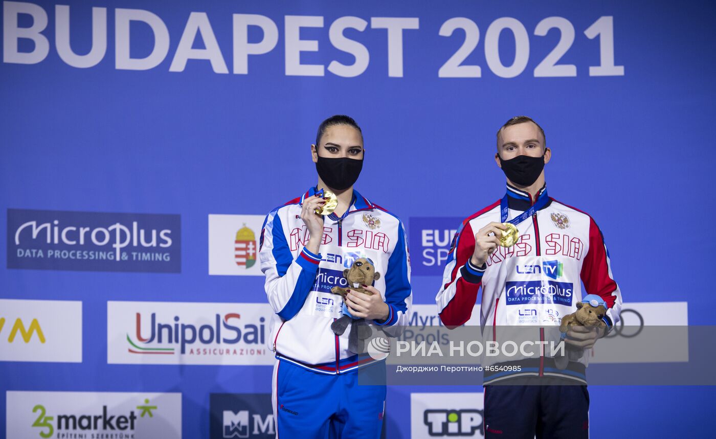 Синхронное плавание. Чемпионат Европы. Смешанный дуэт. Техническая программа