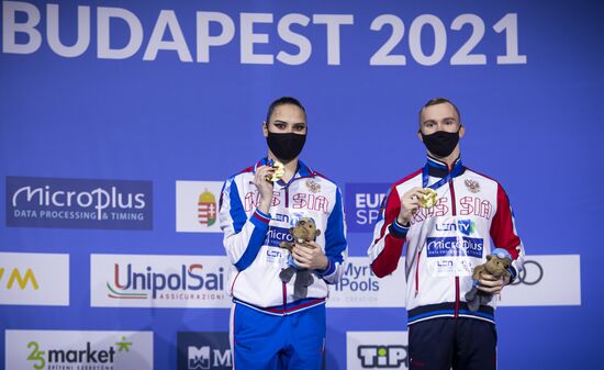 Синхронное плавание. Чемпионат Европы. Смешанный дуэт. Техническая программа