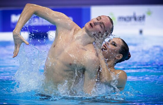 Синхронное плавание. Чемпионат Европы. Смешанный дуэт. Техническая программа