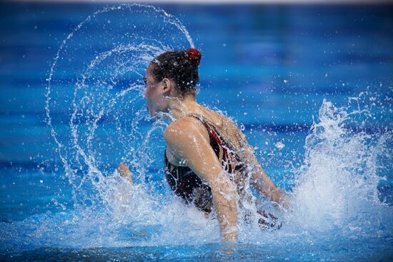 Синхронное плавание. Чемпионат Европы. Смешанный дуэт. Техническая программа