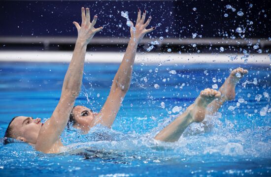 Синхронное плавание. Чемпионат Европы. Смешанный дуэт. Техническая программа