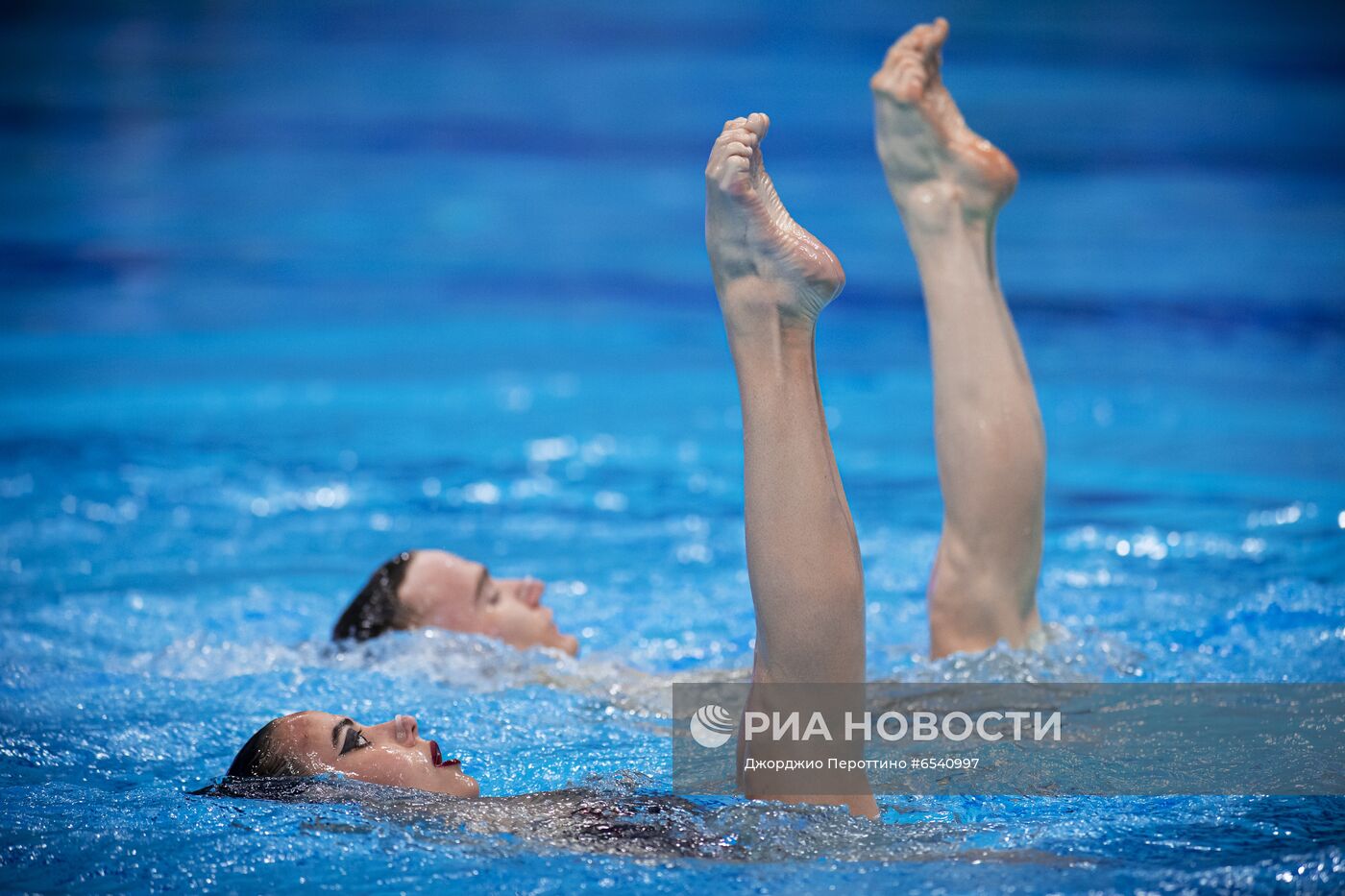 Синхронное плавание. Чемпионат Европы. Смешанный дуэт. Техническая программа