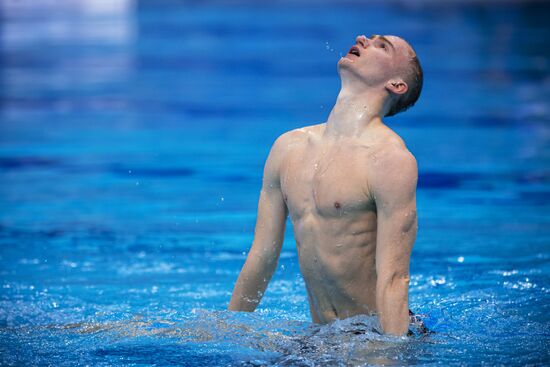 Синхронное плавание. Чемпионат Европы. Смешанный дуэт. Техническая программа