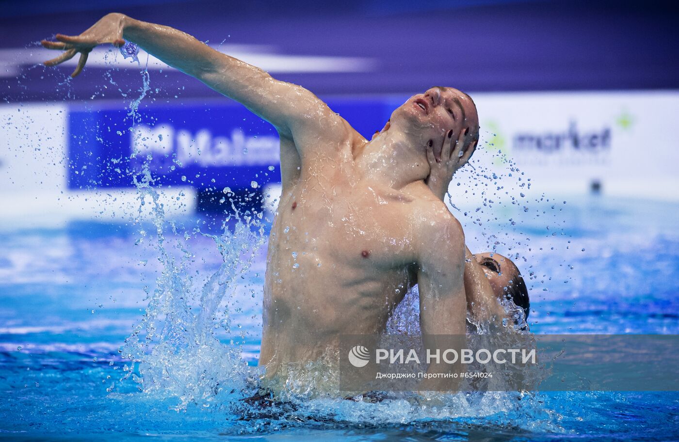 Синхронное плавание. Чемпионат Европы. Смешанный дуэт. Техническая программа