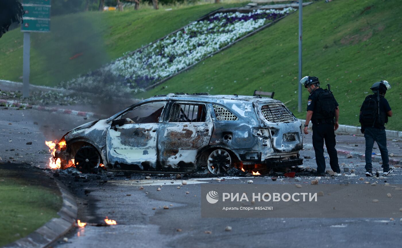 Ситуация в Тель-Авиве в связи с обострением палестино-израильского конфликта