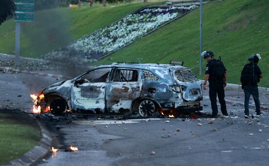 Ситуация в Тель-Авиве в связи с обострением палестино-израильского конфликта