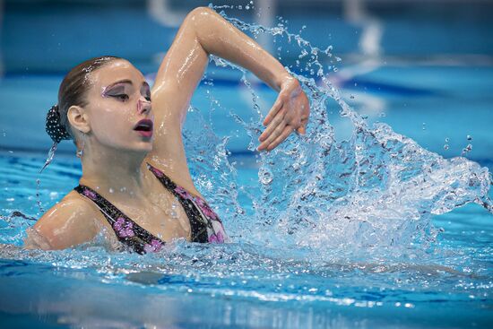 Синхронное плавание. Чемпионат Европы. Соло. Произвольная программа