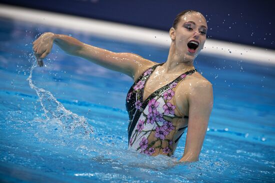 Синхронное плавание. Чемпионат Европы. Соло. Произвольная программа
