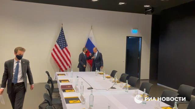 Начало встречи Лаврова и Блинкена