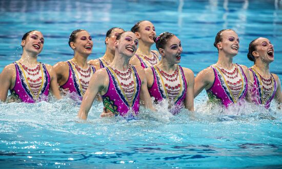 Синхронное плавание. Чемпионат Европы. Группа. Техническая программа