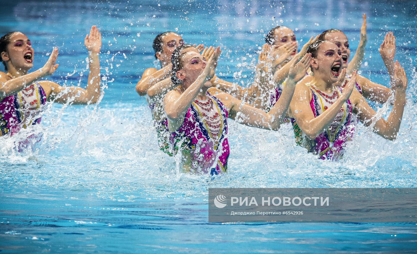 Синхронное плавание. Чемпионат Европы. Группа. Техническая программа