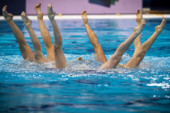 Синхронное плавание. Чемпионат Европы. Группа. Техническая программа