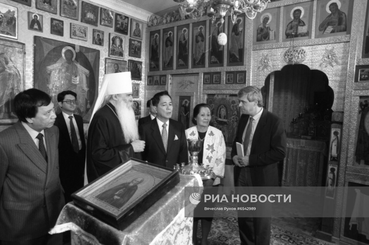 Секретарь по иностранным делам Филиппин Р. Манглапус в Москве