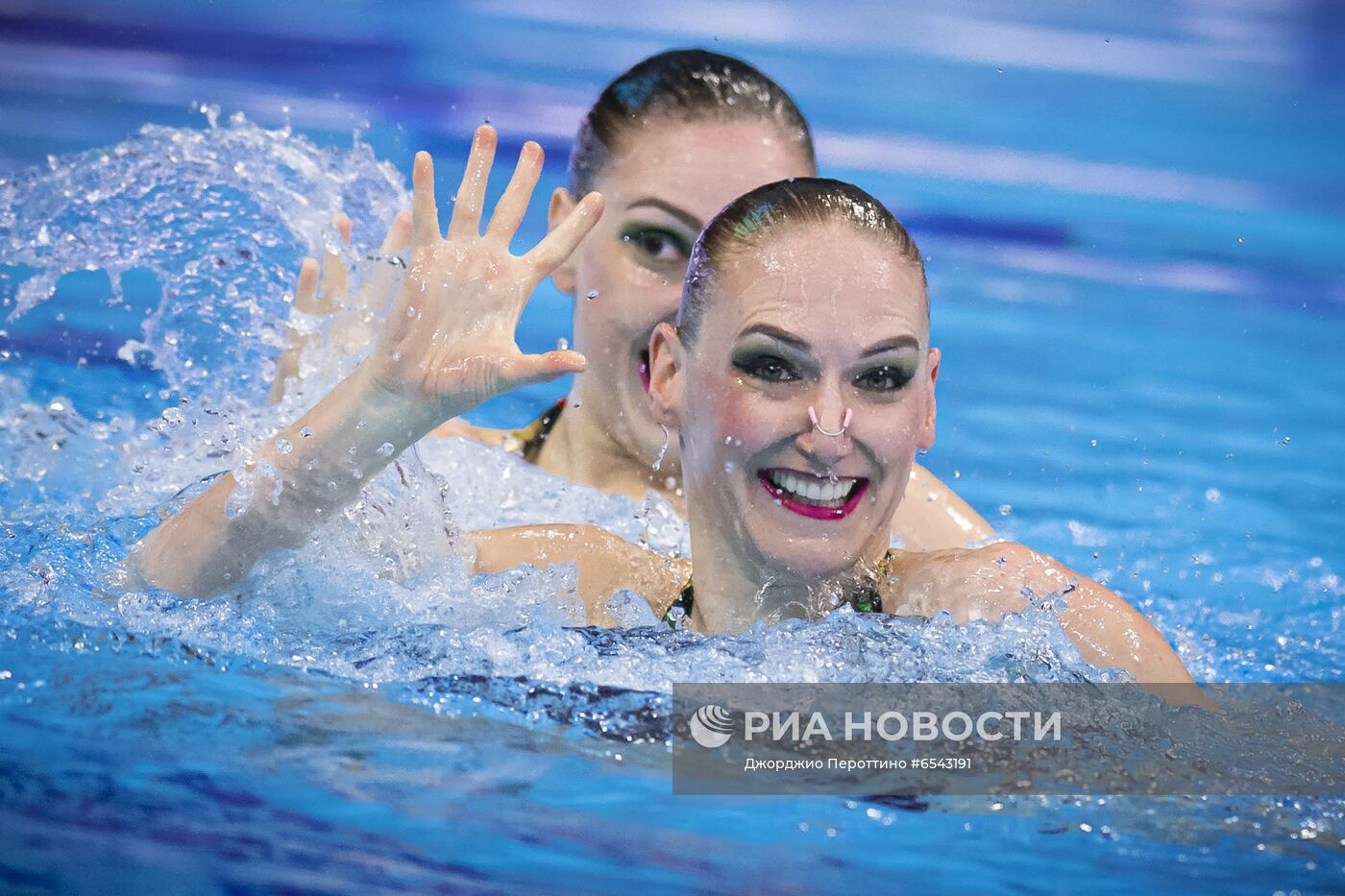 Синхронное плавание. Чемпионат Европы. Дуэт. Техническая программа