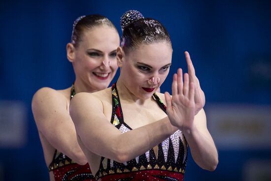 Синхронное плавание. Чемпионат Европы. Дуэт. Техническая программа