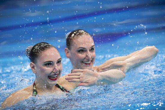 Синхронное плавание. Чемпионат Европы. Дуэт. Техническая программа