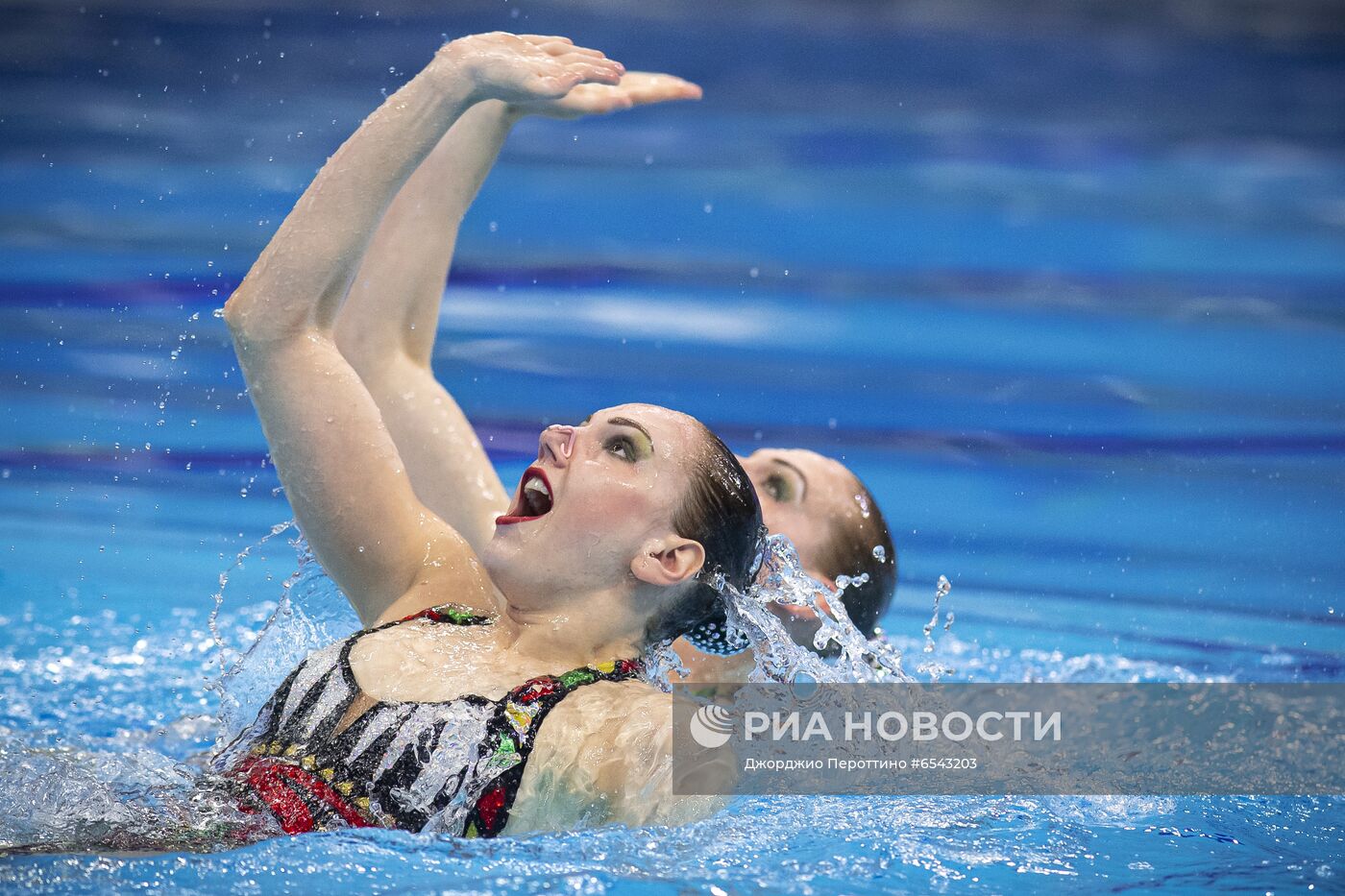 Синхронное плавание. Чемпионат Европы. Дуэт. Техническая программа