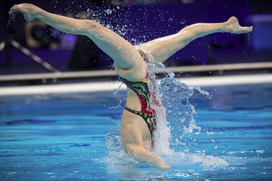 Синхронное плавание. Чемпионат Европы. Дуэт. Техническая программа