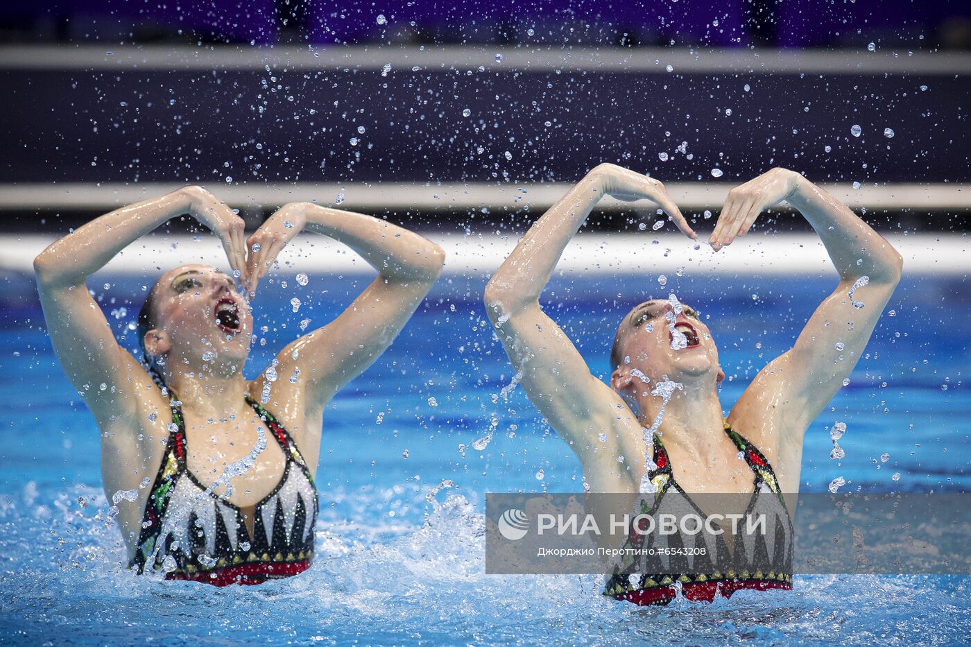 Синхронное плавание. Чемпионат Европы. Дуэт. Техническая программа