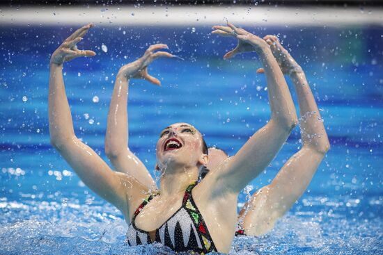 Синхронное плавание. Чемпионат Европы. Дуэт. Техническая программа