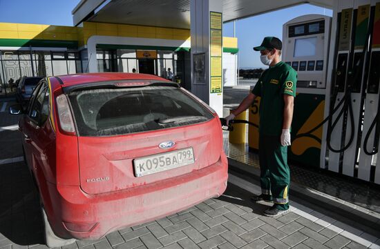 Первый автозаправочный комплекс открыт на трассе "Таврида"