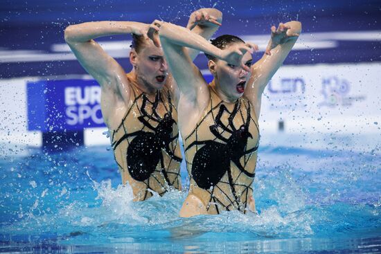 Синхронное плавание. Чемпионат Европы. Дуэт. Произвольная программа