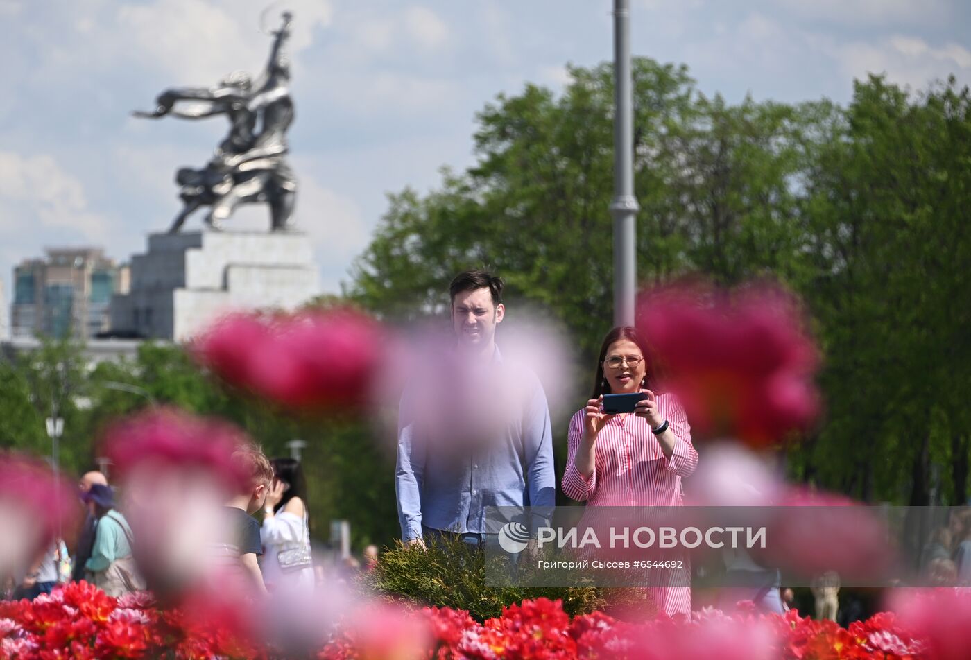 Тёплая погода в Москве 