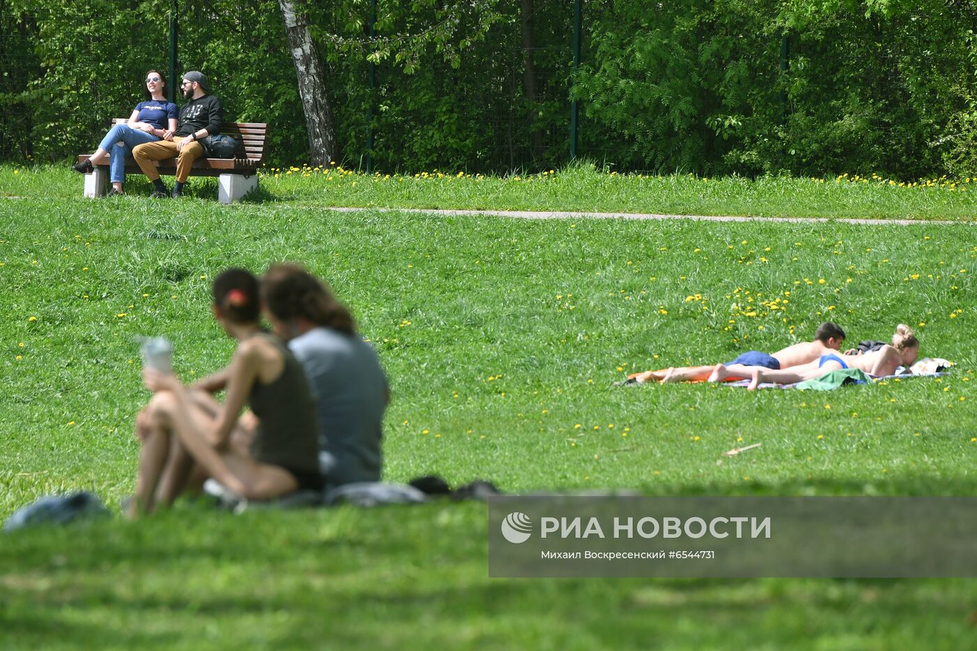 Тёплая погода в Москве 