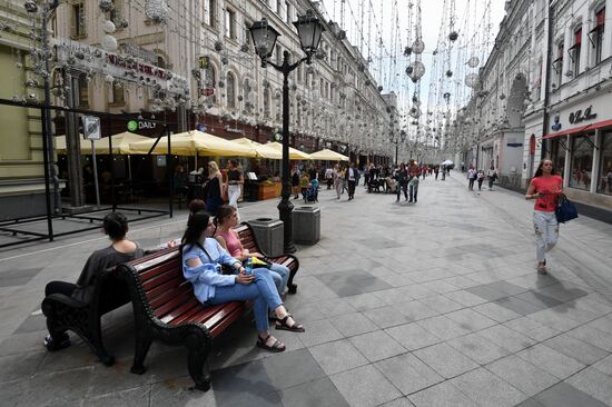 Тёплая погода в Москве 