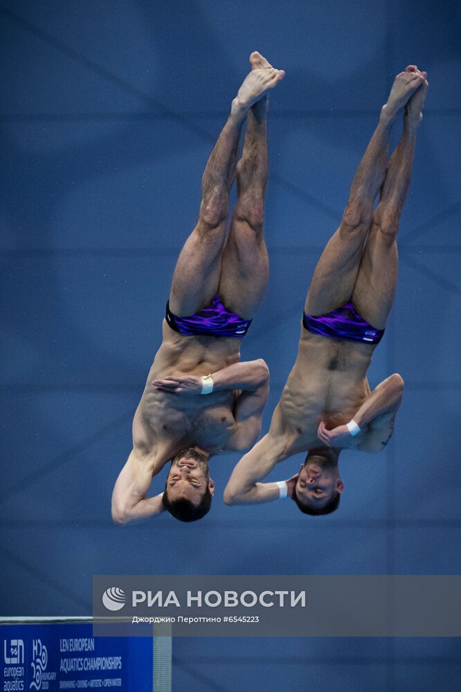 Синхронные прыжки в воду. Чемпионат Европы. Мужчины. Вышка 10 м