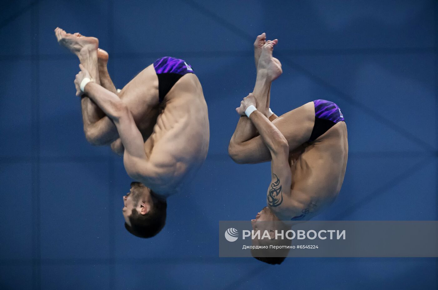 Синхронные прыжки в воду. Чемпионат Европы. Мужчины. Вышка 10 м