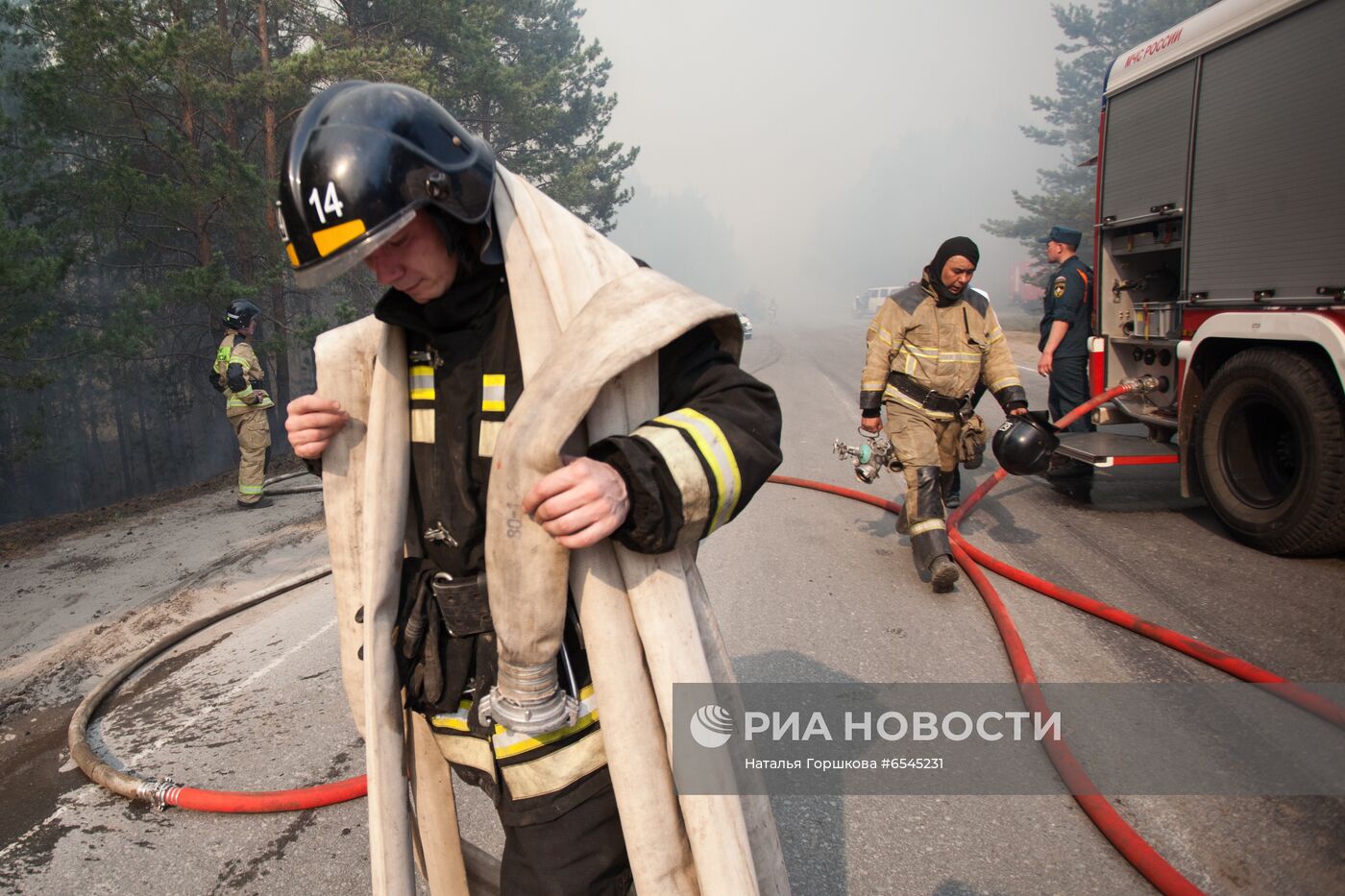 Лесной пожар в Тюменской области