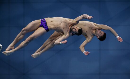 Синхронные прыжки в воду. Чемпионат Европы. Мужчины. Вышка 10 м
