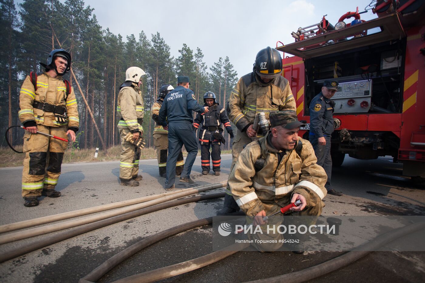 Лесной пожар в Тюменской области