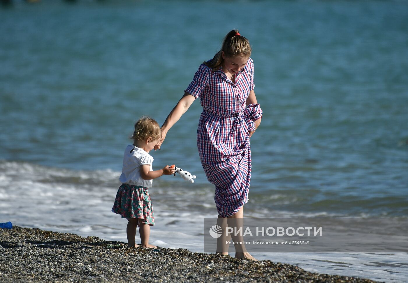 Отдыхающие в Крыму